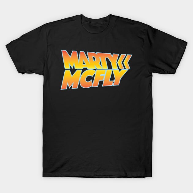 Marty McFly Back to the Future T-Shirt by glaucocosta